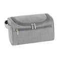 thumbnail image 2 of Cevemin Travel Toiletry Bag - Three-Zipper Waterproof Oxford Cloth Cosmetic Organizer with Portable Hook for Men and Women, Ideal Size 9.45x5.91x1.18in for Bathroom and Travel, 2 of 6