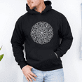 thumbnail image 2 of Hidden Message Mandala Hoodie, Funny Adult Hoodie for Men and Women, Gift for Friends, 2 of 6