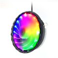 thumbnail image 2 of Radiador de refrigeración de Cpu, ventilador de refrigeración brillante Rgb de poco ruido para ordenador de escritorio, refrigerador 775amdin, 2 of 5