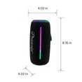 thumbnail image 2 of Altavoz Bluetooth IPHOENIX IP-860 con LED/FM/USB/TWS - Negro, 2 of 7