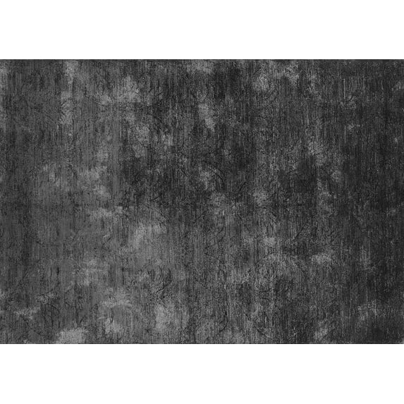 Ahgly Company Indoor Rectangle Oriental Gray Industrial Area Rugs, 5' x 8'