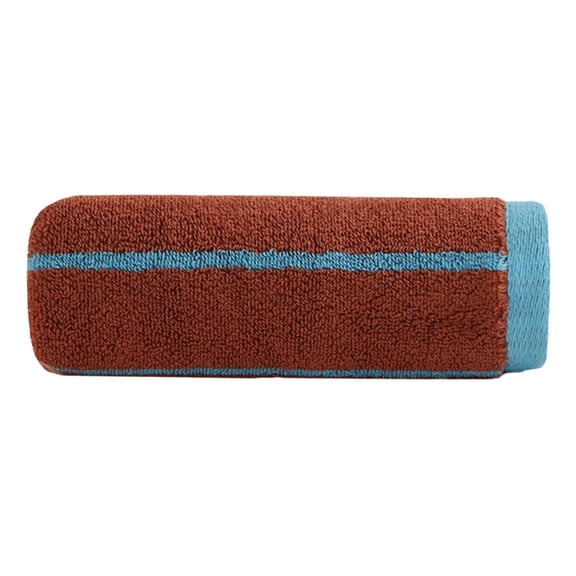 Jubipavy Striped Cotton Hand Towel 28.7 x 13.7 in, Absorbent Soft Face Towel, Reusable Daily Towel for Bathroom Home Travel Gym