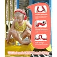 thumbnail image 3 of PROHEAR 032 2.0 Noise Cancelling Headphones for Kids 2 Pack- 25dB Noise Reduction - Adjustable Sensory Ear Protection Muffs for Concert, Fireworks, Monster Truck Shows, School - Red&Blue, 3 of 9