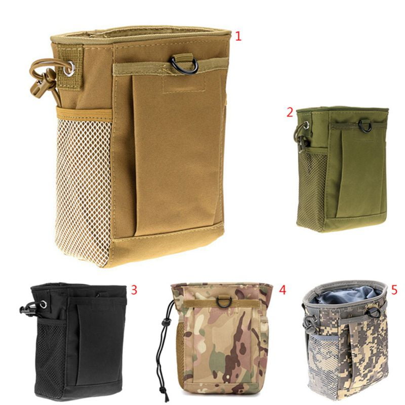 Tactical Molle Drawstring Magazine Dump Pouch Military Utility Belt Fanny Pack 