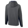 thumbnail image 6 of Sport-Tek Youth Sport Wick Fleece Colorblock Hooded Pullover-S (Dark Smoke Grey/ Navy), 6 of 6