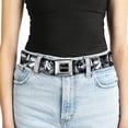 thumbnail image 5 of DC Comics Belt, Seatbelt Buckle Belt, Batman Poses Bat Shield Sketch White Black, Youth 22 to 32 Inches, 5 of 9