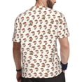 thumbnail image 2 of Wukai Mushroom Print Men's Short-Sleeved Mesh T-Shirt,Quick-Dry Short Sleeve Workout T-Shirt-Small, 2 of 8