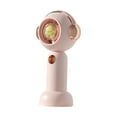 thumbnail image 2 of Ventilador de mano nebulizador para acampar, silencioso, recargable, 3 velocidades, mini ventilador de refrigeración Rosa, 2 of 8