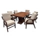 thumbnail image 2 of Set de Comedor Malibu 6 Sillas, Lino Beige, Chapa De Parota, 160x100 cm, 2 of 8