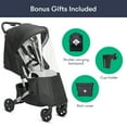 thumbnail image 4 of Colugo Compact Stroller - One Hand Fold Lightweight Stroller, Travel Stroller with Rain Cover, Backpack and Cup Holder, Cool Grey, 4 of 9