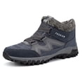 thumbnail image 3 of DQrwqpou Zapatos Senderismo Casuales Invierno Felpa Mujer Hombre Botines (Azul Marino 41), 3 of 9