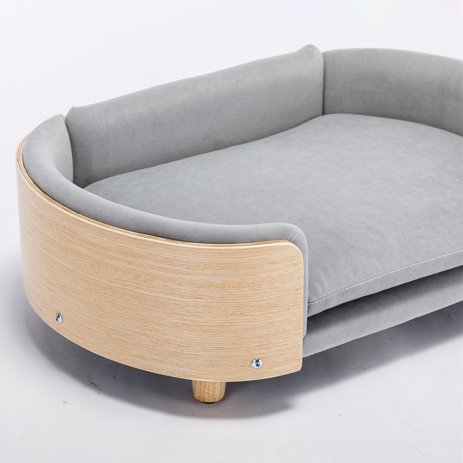 Pefilos 30" Dog Bed for Indoor Dogs with Memory Foam, Pet Sofa Bed for Medium Dogs with Anti-Slip Bottom, Gray M Pefilos 30" Dog Bed for Indoor Dogs with Memory Foam, Pet Sofa Bed for Medium Dogs with Anti-Slip Bottom, Gray M