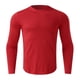 thumbnail image 5 of Camisetas deportivas Prolriy para hombre, de primavera y verano, para fitness, deportes, de secado rápido, de manga larga, color liso, ajustadas, elásticas, de compresión, color rojo, talla XXL, 5 of 6