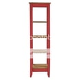 thumbnail image 7 of Manhattan Comfort Jay 18.5" Solid Wood Bookcase with 4 Shelves in Red Wash (CS34003), 7 of 7