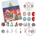 thumbnail image 2 of Christmas Advent Calendar Christmas Countdown Hole Happy Christmas DIY Bracelet Surprise Gift Box 24 Pieces Christmas, Thanksgiving, New Year, Gifts for Kids, Adults, 2 of 3