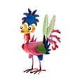 thumbnail image 3 of Figura de pollo para decoración de jardín, escultura divertida de animal, escultura creativa de pollo, estatua de pollo para porche, balcón, hogar, Cabeza azul, 3 of 8