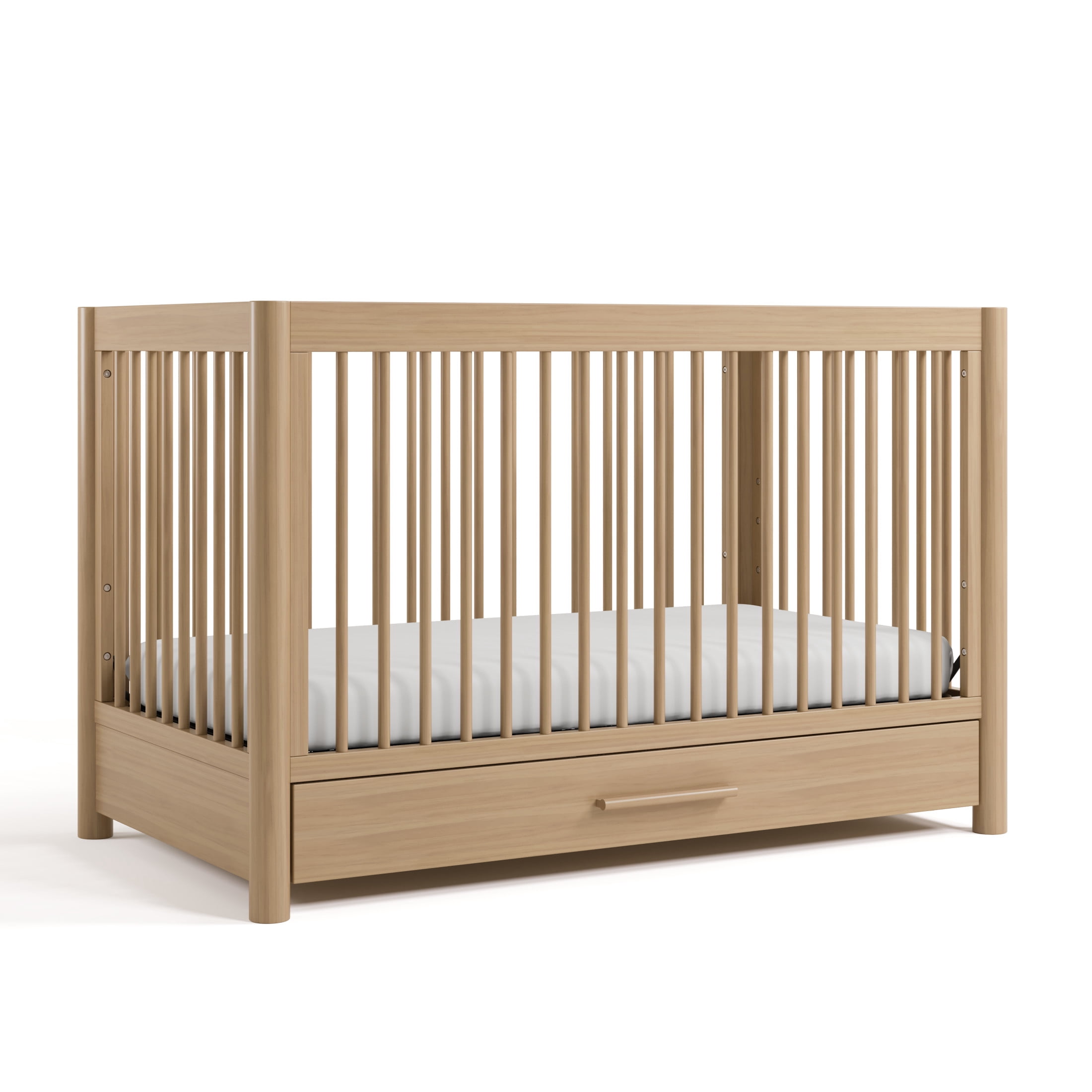 Art of Nursery by Storkcraft Malta 5-in-1 Convertible Crib with Drawer and Toddler Guardrail - Driftwood