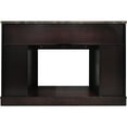 thumbnail image 3 of Cambridge Seville 47'' Freestanding Electric Fireplace with Remote| Multi-Color Flame| Log Insert | Mahogany Mantel | For Rooms up to 210 Sq.Ft. | Adjustable Heat Settings | Timer, 3 of 9