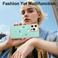 thumbnail image 6 of Designed for iPhone 16 Pro Max Magnetic Phone Case,Compatible with Mag-Safe,Anti-Scratch PU Leather Bumper,Shockproof Elegant Electroplated Rugged Ultra Slim Thin Phone Case,Green, 6 of 6