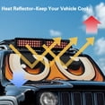 thumbnail image 4 of Yuyamidu Cute Eyes Windshield Sun Shade for Jeep Wrangler, Front Window Sunshade Compatible with Jeep Wrangler TJ JK JL & Gladiator JT 2/4 Door, 4 of 7