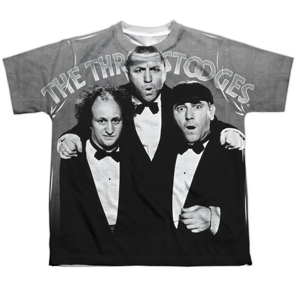 Three Stooges - Classy Fellas - Youth Short Sleeve Shirt - Small