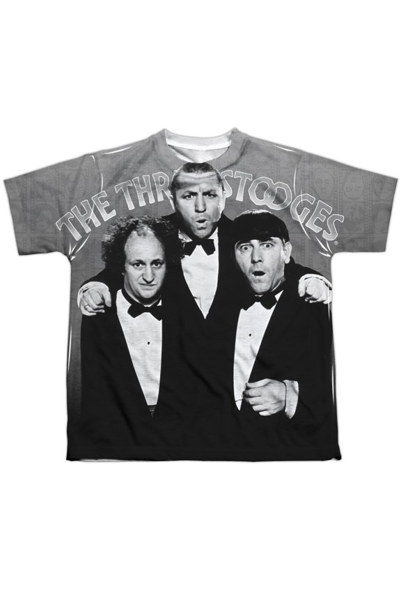 Three Stooges - Classy Fellas - Youth Short Sleeve Shirt - X-Large