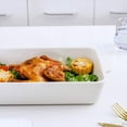 thumbnail image 7 of ZJTER Bakeware Set, Ceramic Baking Dish Set, Rectangular Casserole Dish Set, lasagna Pan, Baking Pans Set for Cooking, Cake Dinner, Kitchen, 9 x 13 Inches, 3-Piece (Set of 3, White), 7 of 7