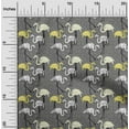 thumbnail image 2 of oneOone Rayon Yellow Fabric Tropical Flamingo With Dot Sewing Fabric By The Yard Printed Diy Clothing Sewing Supplies 56 Inch Wide, 2 of 4