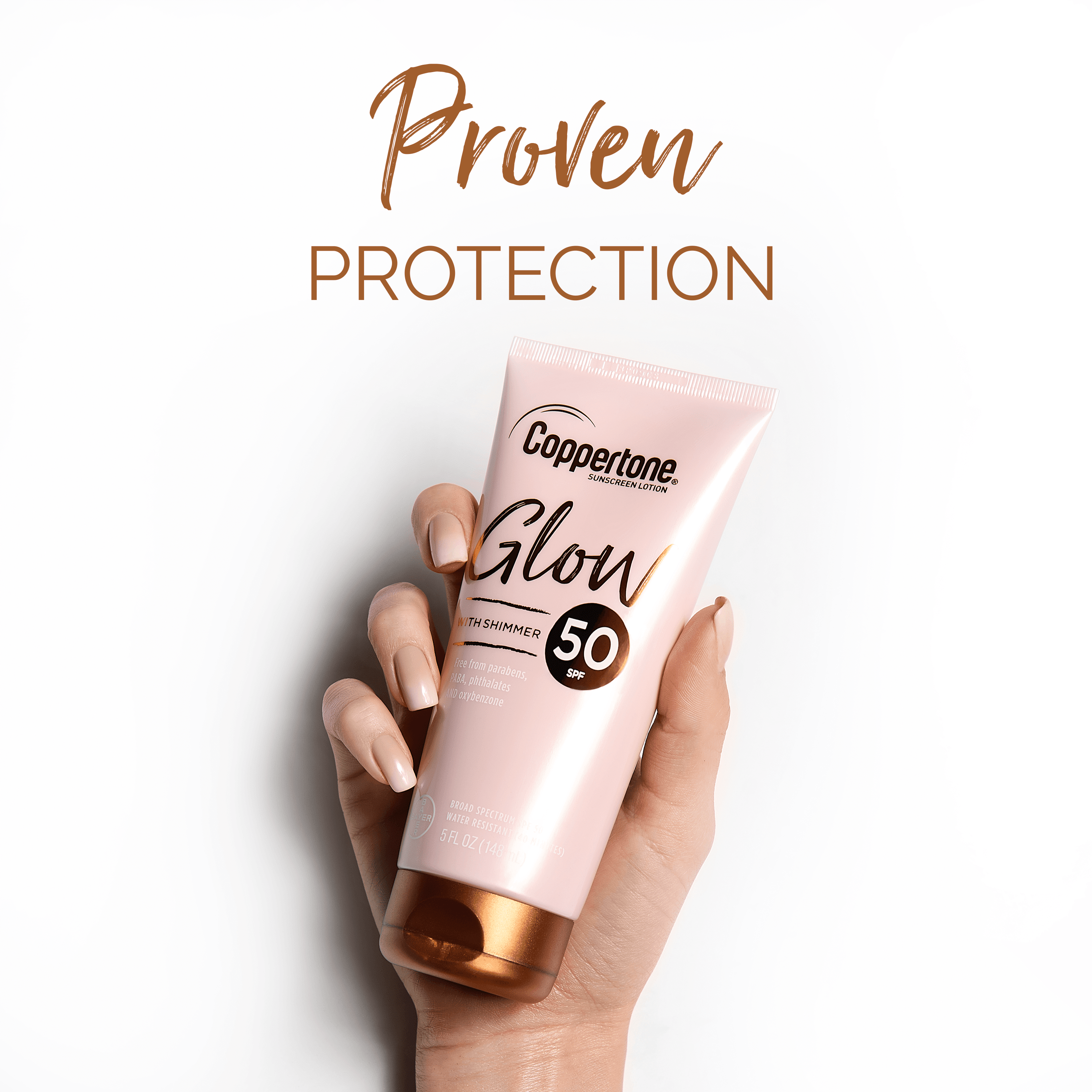 Coppertone Glow with Shimmer Sunscreen Lotion, SPF 50 Sunscreen, 5 Fl Oz