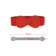 thumbnail image 3 of Cinturón elástico de cuero sintético con hebilla en forma de 8 Inspire Chic para ajustar la cintura de dama, medida de cintura: 37"/93.5cm-49"/124cm Rojo, 3 of 7