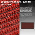thumbnail image 3 of DNA Motoring AFPN-233-RD For 1986 to 2000 Lexus ES250 Toyota Camry Celica Corolla Rav4 Replacement Drop-In Air Filter Panel Red 87 88 89 90 91 92 93 94, 3 of 4