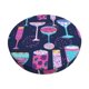 thumbnail image 1 of Balery Wine Glasses And Cocktails Fundas de asiento para taburete de bar redondo de tela de terciopelo ajustables que protegen de arañazos y manchas para sillas de 14 a 17 pulgadas.-13 inch, 1 of 7