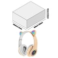 thumbnail image 3 of Bonitos auriculares para juegos con orejas de gato de baja latencia compatibles con Bluetooth para música deportiva, 3 of 5