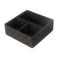thumbnail image 3 of 4 cestas de almacenamiento tejidas, divisor de cajón, organizador multiusos para baño, contenedores de almacenamiento para cocina, despensa, oficina, Marrón oscuro, 3 of 8