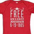 thumbnail image 4 of Inktastic Free- Now and Always- Juneteenth 6-19-1865 Boys or Girls Baby Bodysuit, 4 of 5
