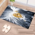 thumbnail image 5 of Modern Rug, Abstract Gold And White Flower Rugs, Contemporary Rug, Pattern Rug, Large Rug, Nursery Rug, Cute Rugs, Living Room Rug, 2'x3' - 60x90 cm, 5 of 7