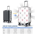 thumbnail image 4 of Disketp Girl Rabbit Elastic Travel Luggage Cover Travel Suitcase Protective Cover For Trunk Case Apply To 18''-32'' Suitcase Cover-X-Large, 4 of 7