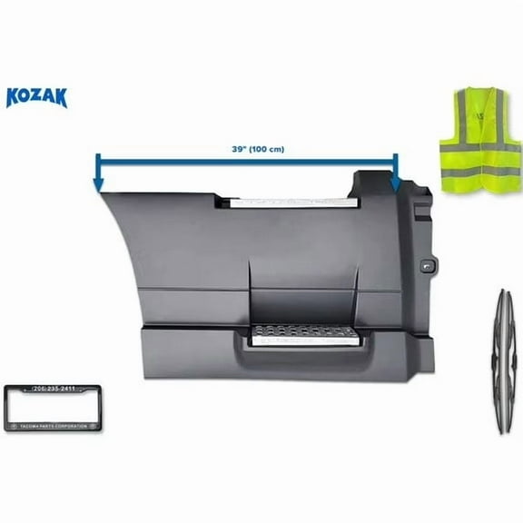Kozak Compatible with Volvo VNL 2018 Rear Step Side Fairing Panel Right Passenger Side 39" (100 cm) with steps