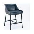thumbnail image 4 of Boraam Parlor Adjustable Height Faux Leather Bar Stool, Burgundy and Black, 4 of 11