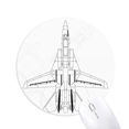 thumbnail image 1 of Plane Lyrics Military Mousepad Round Rubber Mouse Pad Non-Slip Game Office, 1 of 2
