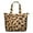 Beige And Black, variant on Beige and Black Leopard Pattern Travel Tote Bags for Women Carry On,Large Weekender Bags for Women Travel,Multi Functional Duffle Bag for Work,Shopping,Sports