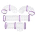 thumbnail image 1 of kurtrusly 8Pcs Hamster Tubes Set Connected Tunnels DIY Plastic Training Tools Purple, 1 of 9