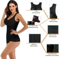 thumbnail image 5 of Women's Camisole Tank Top with Built in Bra Compression Tank Body Cami Shaper (Black, Small), 5 of 7