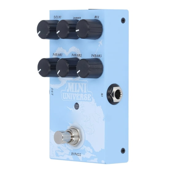 Pedal de Efecto Reverb, Pedal de Efecto de Guitarra USA Directamento Modelado Digital Auténnico Metal de Sonido Auténnico para Etapas de Rendimiento