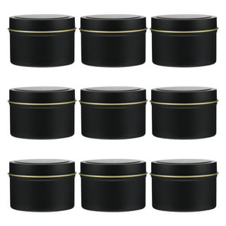 Candle Tins for Making Candles – 20 Metal Black Russia