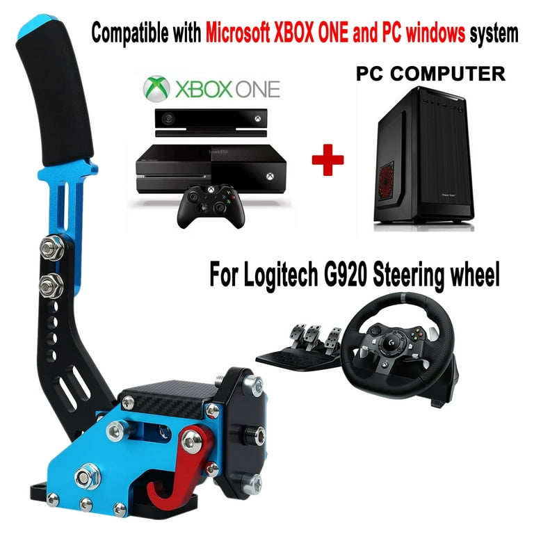 2 IN 1 PC USB Handbrake 64Bit Racing Games Handbrake For with XBOX ONE/XBOX ONE S/X Console Controller and PC system; Work on For Logitech G920 Racing Steering wheel,Blue - Walmart.com