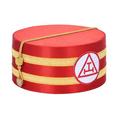 thumbnail image 2 of Royal Arch Masonic Chapter Crown Cap - Red & Gold, 2 of 5