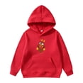 thumbnail image 2 of Byoo Boy's Festive Hoodie Long Sleeve Thanksgiving Turkey Graphic Pullover Holiday Casual Hooded Sweatshirt,RD2, 2 of 4