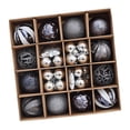 thumbnail image 3 of Adorno colgante de bola navideña para decoración de interiores Gris, 3 of 9