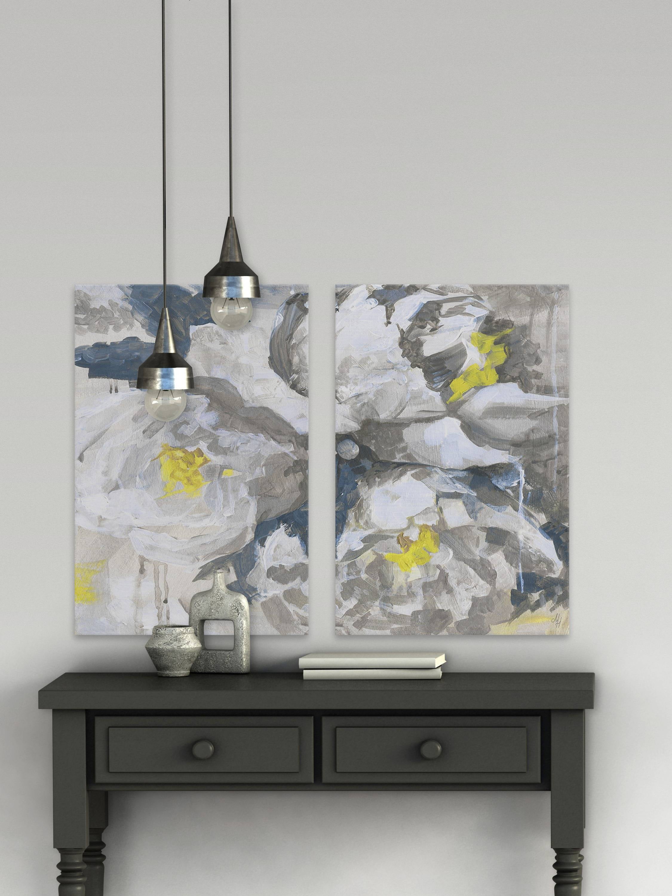 Marmont Hill White Peony V Diptych
